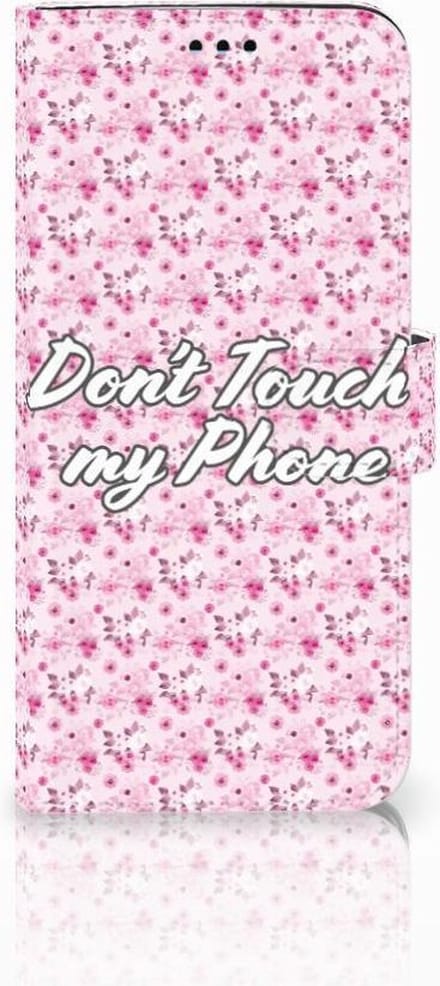 Samsung Galaxy S9 Plus Portemonnee Hoesje Flowers Pink DTMP