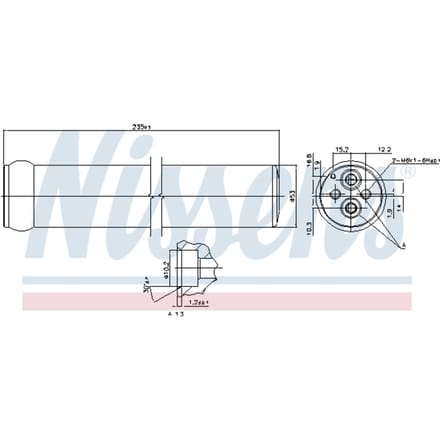 Droger, airconditioningsysteem NISSENS 95587