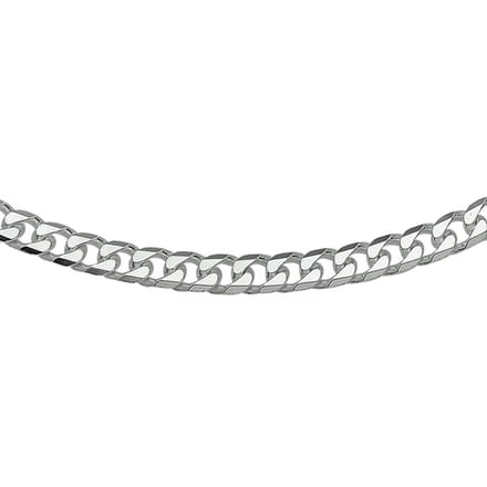 Vigor ketting geslepen gourmet 5,0 mm - Zilver