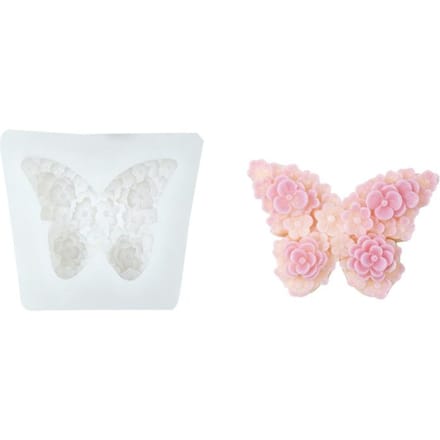 Moule en silicone papillon – Moule à bougie en résine DIY et décoration d'intérieur white
