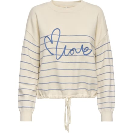 ONLY - ONLSIGNE LIFE LS TEXT DETAI ONECK CC KNT - Meisjes - Gebreide truien