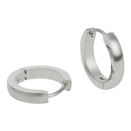 Kalli Oorringen Edelstaal Mat Zilver 1848 (12mm)