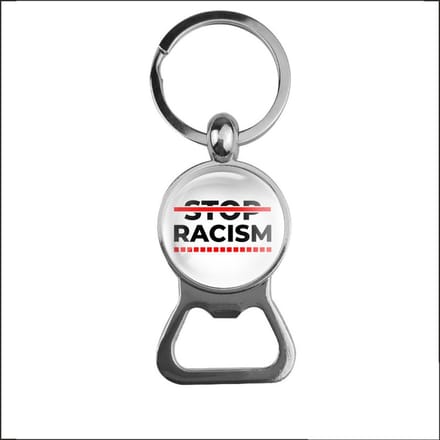 Bieropener Glas - Stop Racism