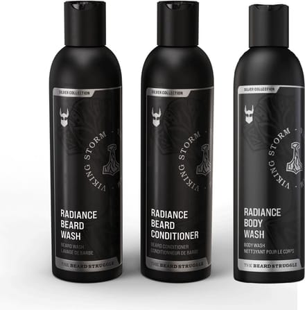 The Beard Struggle Radiance Body Wash + Beard Wash + Beard Conditioner - Viking Storm