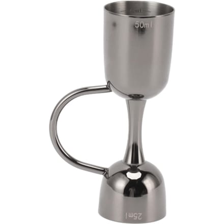 Dubbelzijdige Cocktailbel Jigger Roestvrij Staal Dubbelzijdige Wijnmaatbeker Jigger voor Bar gray