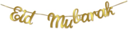 BTH - Eid Mubarak Slingers - Ramadan Decoratie - Suikerfeest - Versiering - Goud