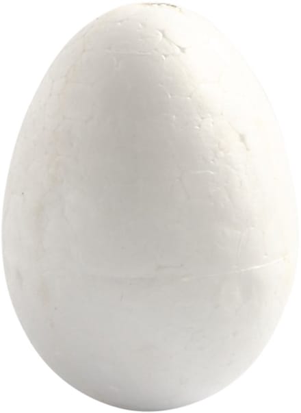 Eieren, H: 4,8 cm, wit, 10 stuk/ 1 doos
