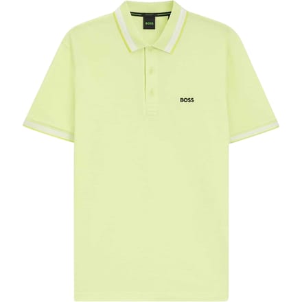 Boss Herenpoloshirt ‘Paddy’ met contrasterende boorden (Groen)