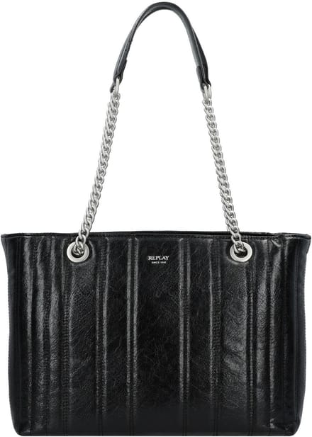 REPLAY Schoudertas Shopper Black Zwart