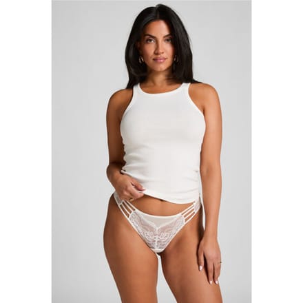 Hunkemöller Dames Lingerie String Briar - Wit - maat S