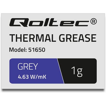 Qoltec Koelpasta 4,63 W/m-K |   1G |   Grijs