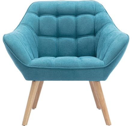 Vente-unique Fauteuil van stof CASERTA - Blauw