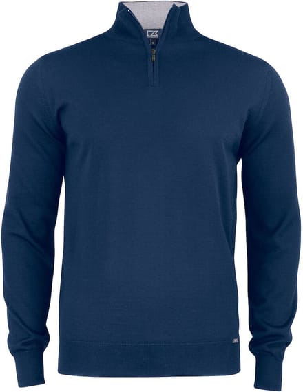 Cutter & Buck Everett HZ Sweater Heren 355420 - Dark Navy - M