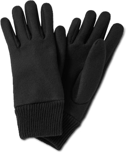 Hiems | Zwarte Wollen Handschoenen