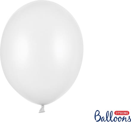 Metallic Ballonnen Wit Puur (50st)