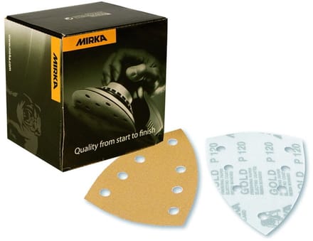 MIRKA Gold Delta Schuurpapier 100x152mm met 7 gaten - P220