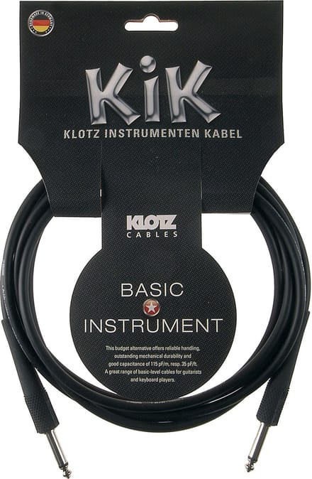 Klotz KIK4.5PPSW instrumentkabel 4,5 m - Instrumentenkabel