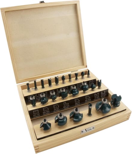 Stehle Frezenset 24-Delig HM 8 mm – Profi in Houten Kistje