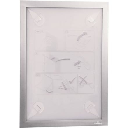 Durable 484323 Documenthouder Zilver (b x h) 236 mm x 323 mm DIN A4 staand, DIN A4 liggend