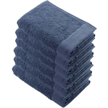 Walra Remade Cotton Handdoek 60 x 110 cm 550 gram Blauw - 6 stuks