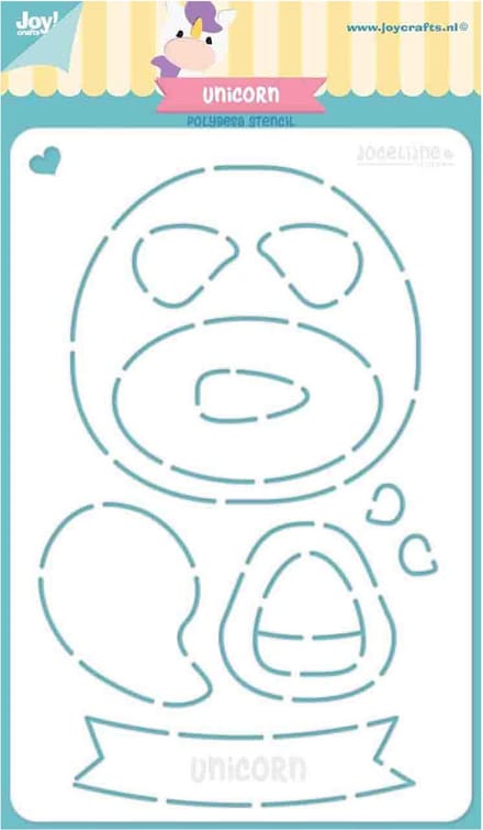 Joy!Crafts Embosstencil polybesa Jocelijne Eenhoorn