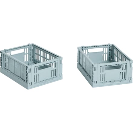 HAY Colour Crate Mini set van 2 - dusty blue