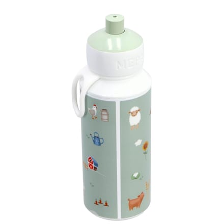Mepal Pop-up drinkfles Campus Little Dutch - 400 ml - Sluit goed af - Drinkbeker voor kinderen - Little Farm