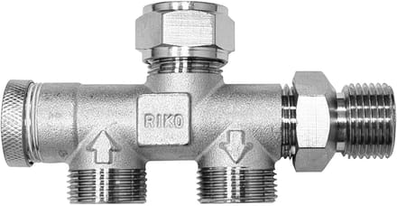Riko 4-Weg Verdeler ½” X Knel 15Mm X 2 X M22 Verkeerd
