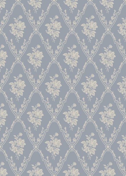 Boråstapeter Vliesbehang 8060 - Anno II - Klassiek Blauw - 53cm x 10.05m