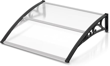 Luifel Voordeur - Regenkap Buiten - Droog Blijven - Polycarbonaat Dak - 120x100cm - Transparant