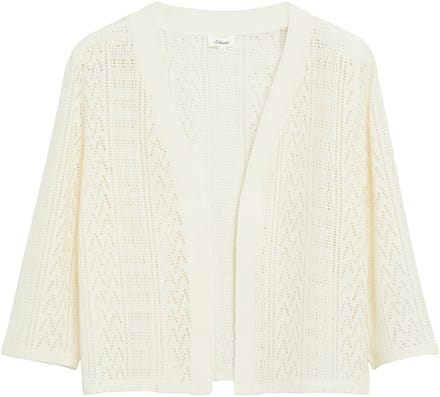 relaxed fit bolero van katoenmix