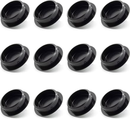 12 Stuks Afdekstoppen voor Ronde Buis Ø 13 mm - Blinde Einddoppen