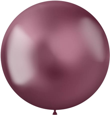 Folat - ballon XL Intense Chrome Pink 48 cm - 5 stuks