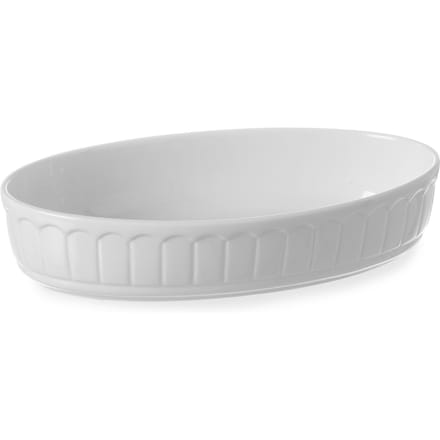 HENDI Ovale ovenschaal – porselein – thermoshockbestendig – 0,62L – helder wit