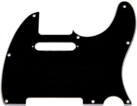Fender Modern Style Pickguard Tele zwart 3-ply 8-Hole - Pickguard