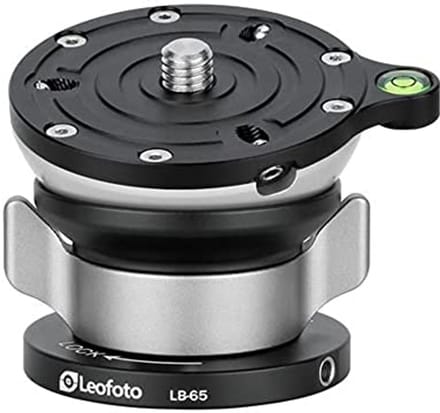 Nivellering basis voor statief met vlinderslot - 65 mm, 40 lbs Max belasting - Kanteling tot 15 °