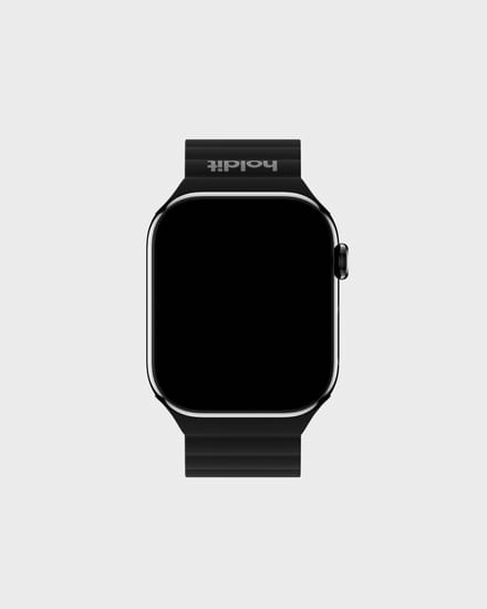 Holdit Siliconen bandje magneet voor de Apple Watch | 38/40/41/42 mm - Black / Grey