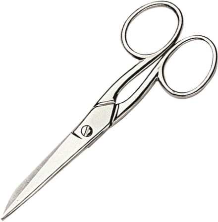 RÖR Solingen Huishoudschaar – Traditioneel Model Ease – Lengte 12,5 cm – RVS