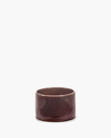Serax Vincent Van Duysen Vaso bloempot D24cm H15cm donkerbruin