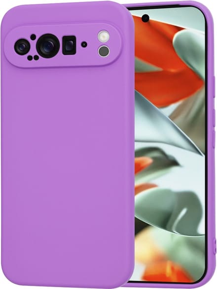 Hoesje geschikt voor Google Pixel 9 Pro XL - Techsuit Soft Flex Silicone Back Cover - Purple