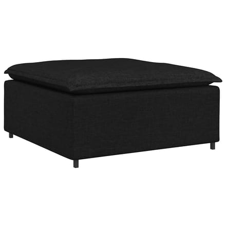 vidaXL - Modulaire - voetenbank - module - 100x100x48 - cm - zwart