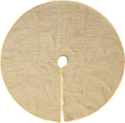 Feeric christmas kerstboomrok/kerstboomkleed - 90 cm - goud -polyester