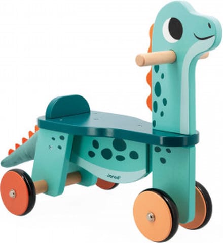 Janod - Dinosaurus - Houten loopfiets - Portosaurus