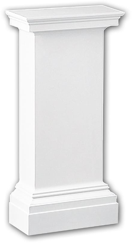 Halve zuilen sokkel 118001 Profhome Zuil Sierelement neo-classicisme stijl wit