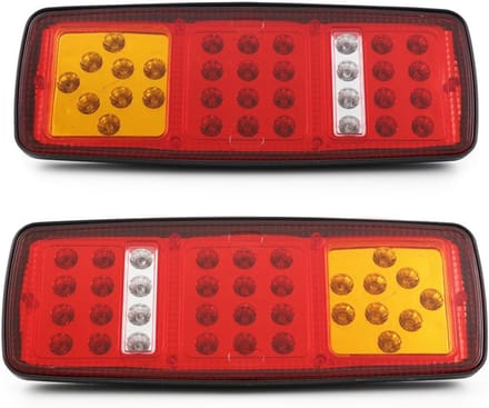 Achterlichten Set - LED Verlichting - Voertuig Veiligheid - 4 Functies - 12 Volt - Rood