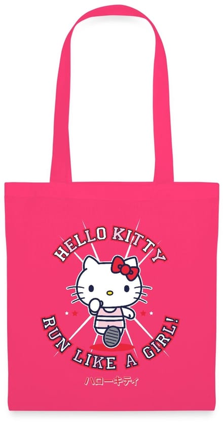 Hello Kitty Run Like A Girl Tas Van Stof Schoudertas