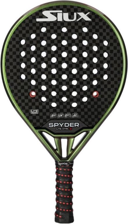 Siux Spyder Lite Control 3 Hard - 12K (Druppel) - 2024 padel racket