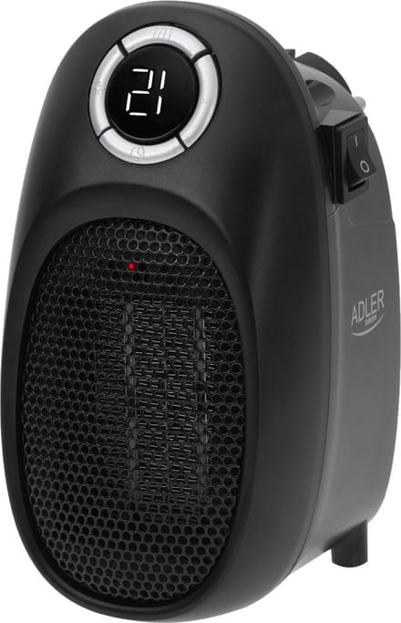 Adler AD 7726 - Thermoventilator 1500W  Easy Heater  met LED-display - Zwart
