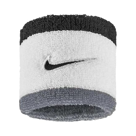 Nike Klassieke Zweetband (Set van 2) (Wit/Grijs/Zwart)