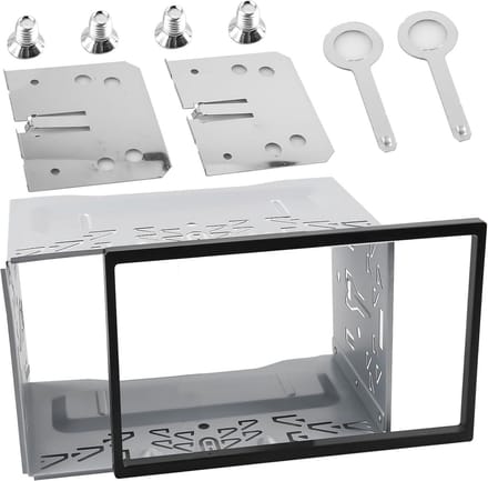 Universeel 2DIN Autoradio Montageframe Dubbel DIN Dashboard Houder Set Metaal